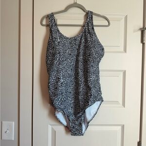 Leopard Print One-Piece Swimsuit XXL